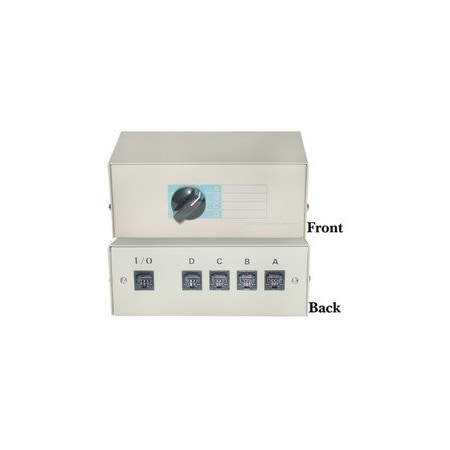 Cable Wholesale ABCD 4-Way Switch Box, RJ45 Female 40R2-01604